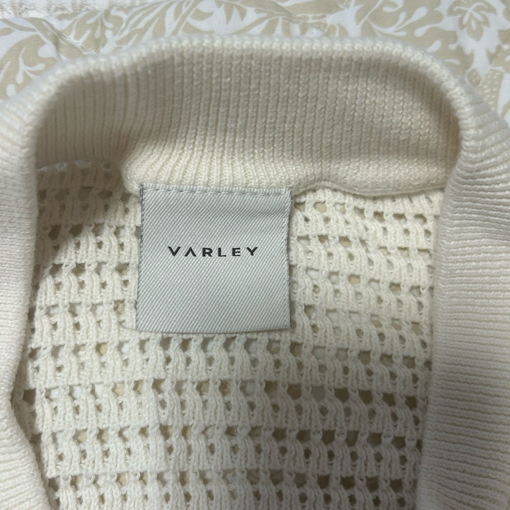 Varley Off-White Cowl Neck Sweater